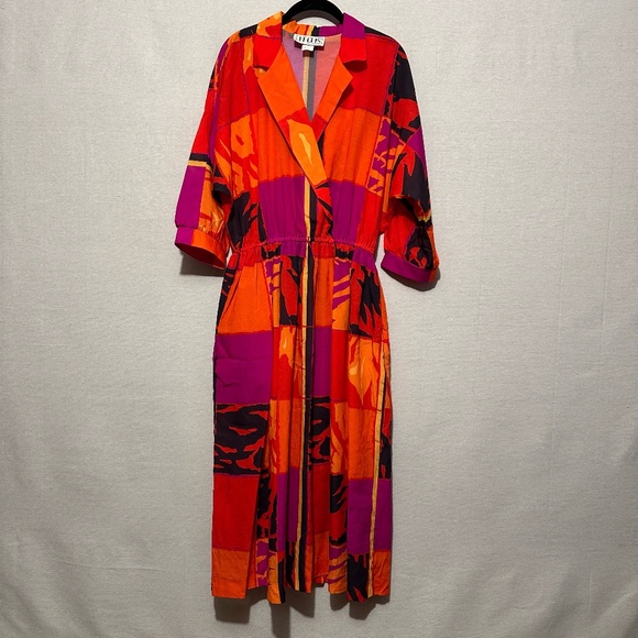 J. Ellis Dresses & Skirts - J. Ellis Abstract Midi Dress - size 16